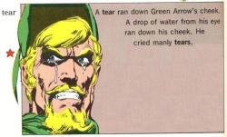 dcu:  Manly tears.  Wtf?