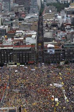 electric-liquid:  Ongoing Mexico Revolution - Ignored by the Media Mexico, July 11, 2012. The largest protest in human history. USA and UK governments pushed the press not to publish. Google censored videos on youtube and restricted keywords on this event