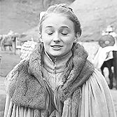  Sophie Turner as Sansa Stark | On the set of Game of Thrones, Seasons 1 and 2 