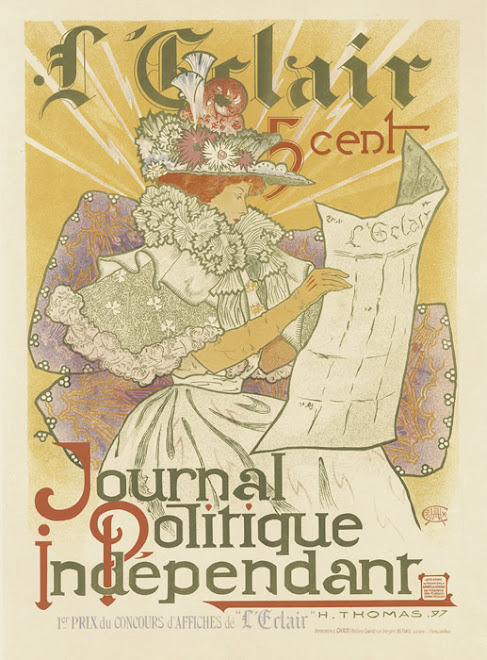 L'Éclair. Journal Politique Indépendant, 1er Prix du Concours d'Affiches de L'Eclair, 1897. Henry At