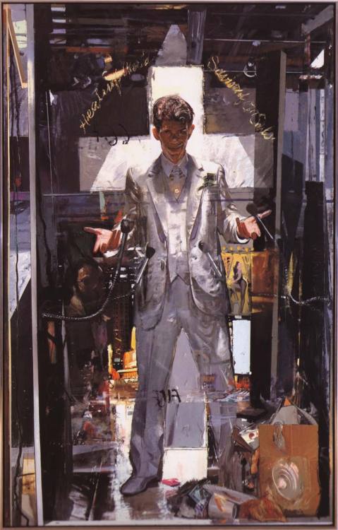 angrywhistler:  Jerome WitkinSelf-Portrait with a Jesus for Our Time 1986 
