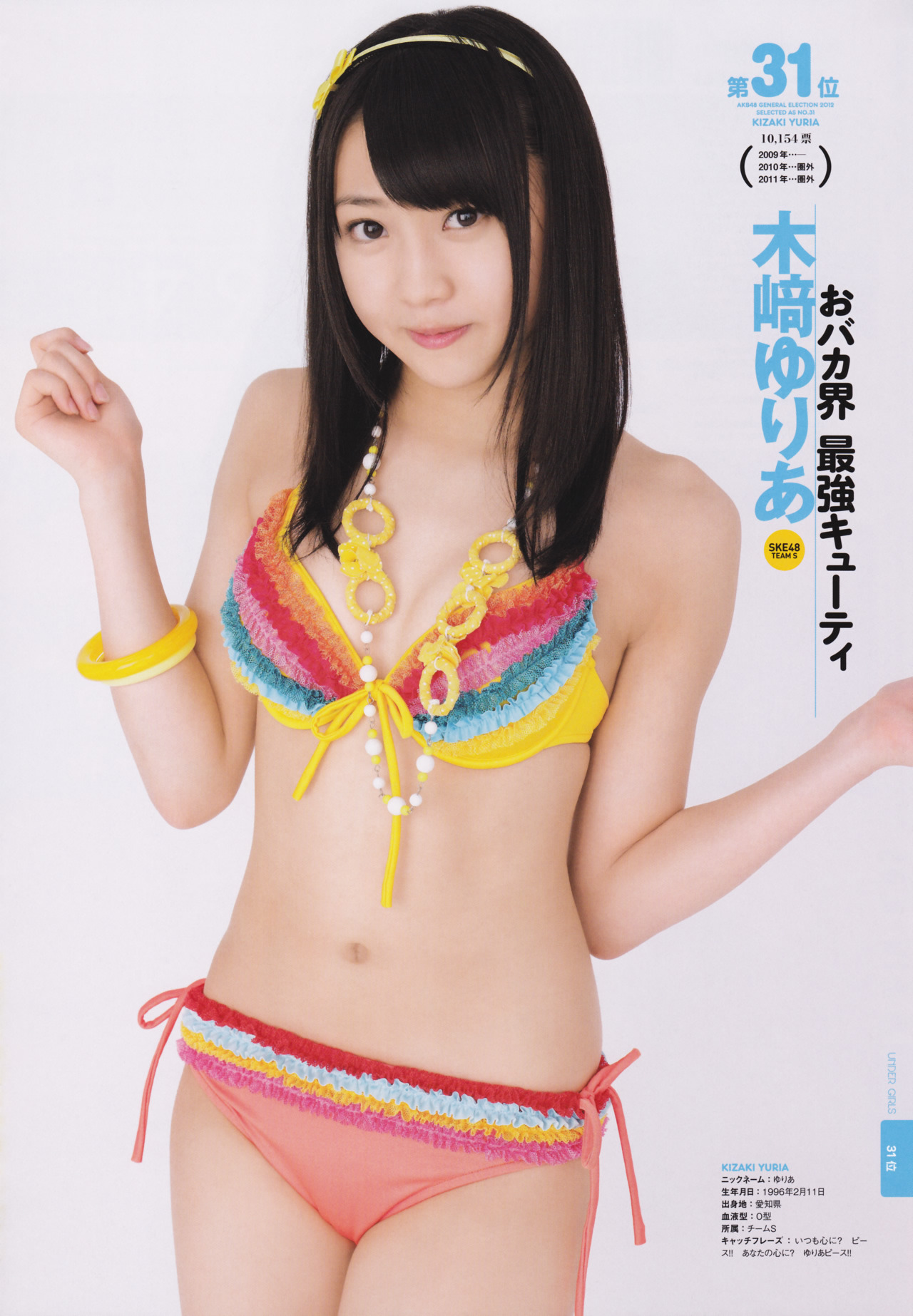 tt48:  AKB総選挙！水着サプライズ発表 2012 第31位　木﨑ゆりあ