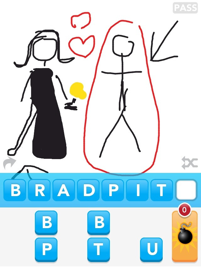 Courtesy of my boyfriend’s impressive Draw Something skills