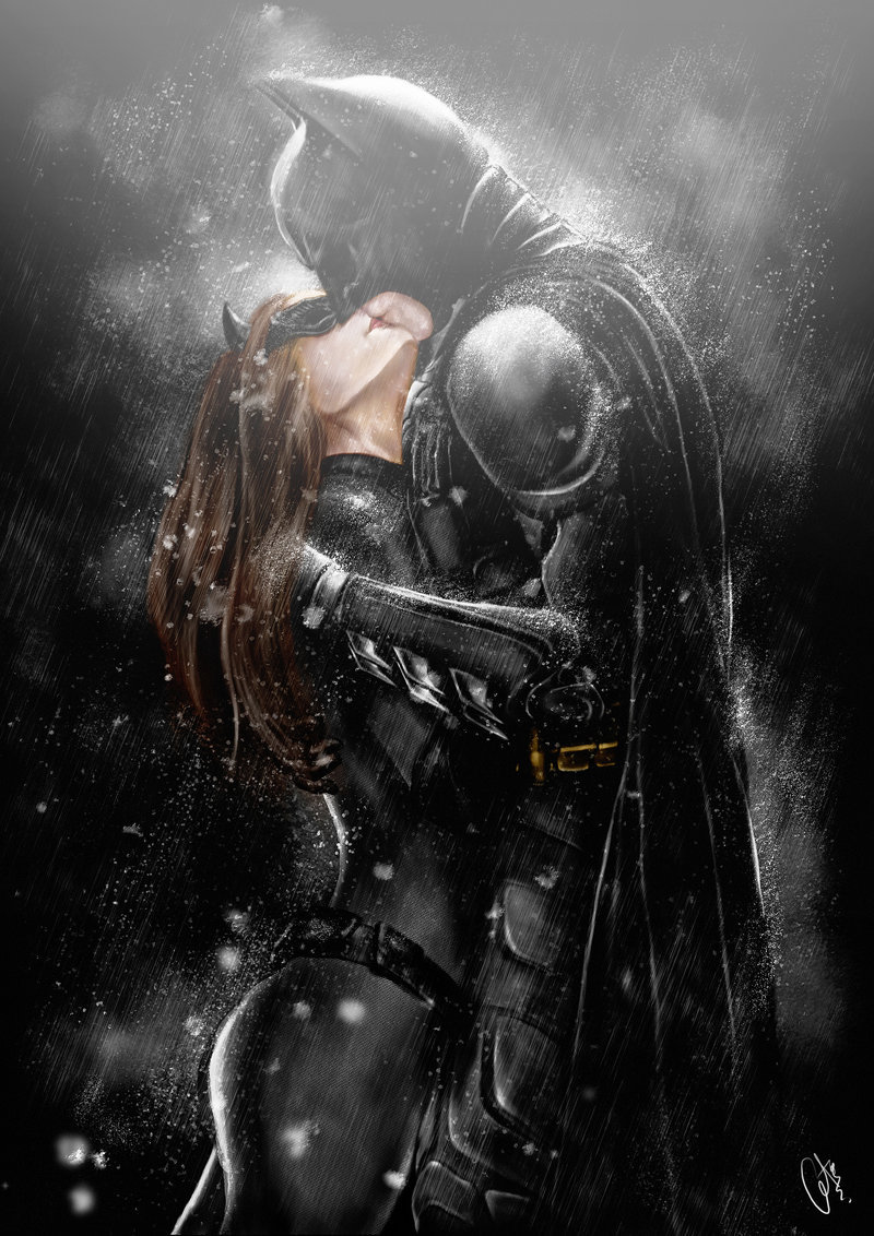 just-a-lone-wanderer:  The Dark Knight Rises - Batman and Catwoman by ~Cetosc 