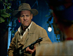 exponential63:  With a gun like that, you knew where this was leading. Not my GIFS: just beautiful. Vintage phallic-barrel-fondling Alec Scudder (Maurice, 1987) by the-master-of-deduction. Rupert as Riddell (Doctor Who Season 7, 2012) by jamanddogtags.