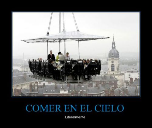 Comer en el cielo
