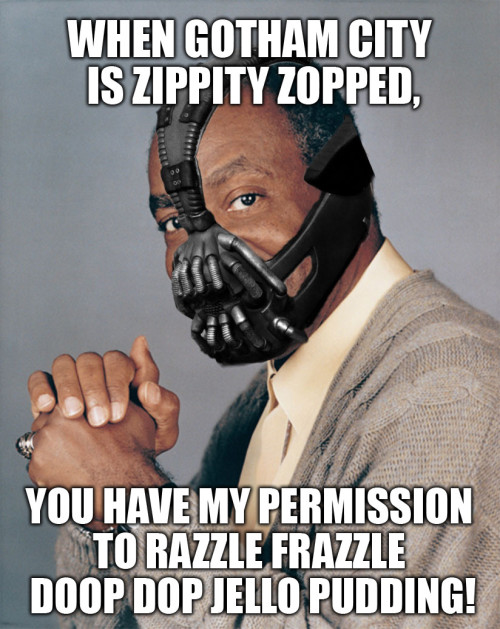 the-absolute-funniest-posts:  Bane Cosby  Follow this blog, it’ll make your dash light up with unicorns and freakin’ magic