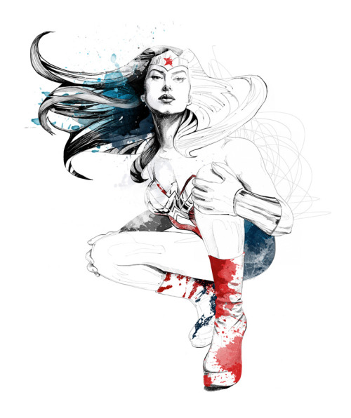 fer1972:  Superman and Wonder Woman by David Despau