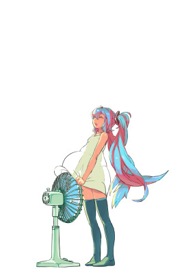 Pix-Vocaloid:  「ミクさん扇風機ブーン」/「ﾘｱｽ式海岸＠土西地区か42A」のイラスト