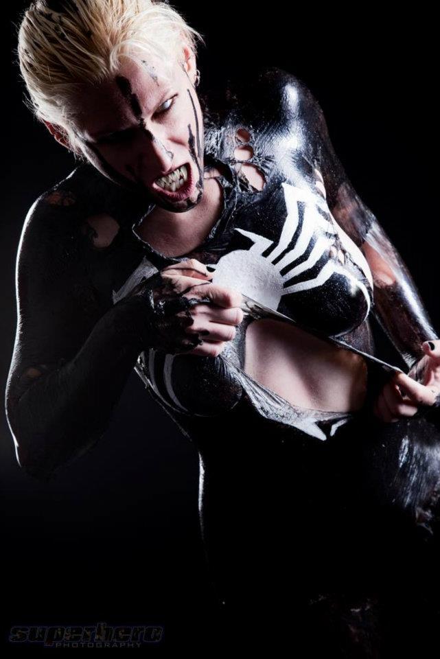 comicbookcosplay:  The Venom Image that Facebook Banned! Model: Freddie Nova [facebook.com/freddienova]