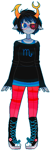 amerisoup:I was originality gonna draw aranea but then vriska happened.Short haired vriska is cute a