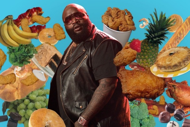 k1mkardashian:  a list of all the food rick ross has rapped about 