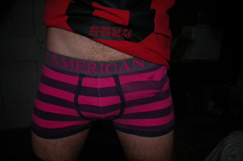 jameslucas72:  Pink briefs anyone?    Precum stains. Hnng