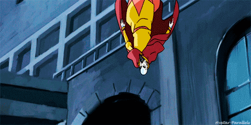avatar-parallels:  Aang and Tenzin using the air cushion to break their fall.  Requested