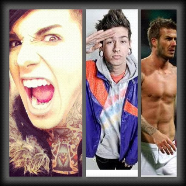 constantinecraze:  Yes please. Jayy Von Monroe, T-Mills, David Beckham.  (Taken with