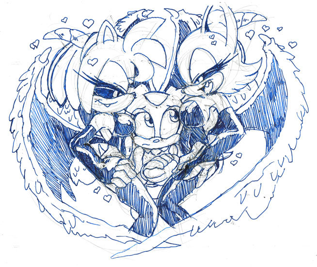 NSFW Just some random ballpoint pen sketches doodled around. &hellip;. oh stop.
