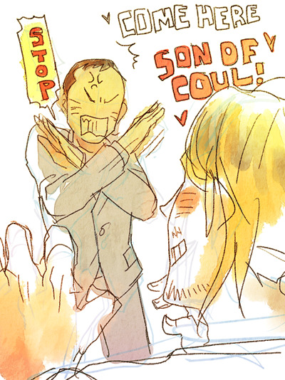 orb01:  oops and there is Loki  ————- I think cos of that Tony smacks Phil’s ass pic on the 1st one 