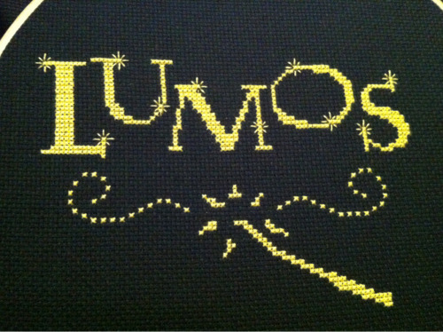 brigadoonfiona:  Lumos cross-stitch is finished! porn pictures