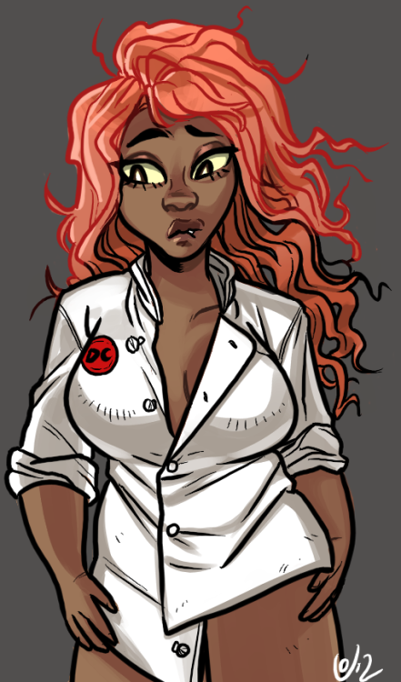 Needed a better character design for my Delicious confections comics. She&rsquo;s a pastry chef.