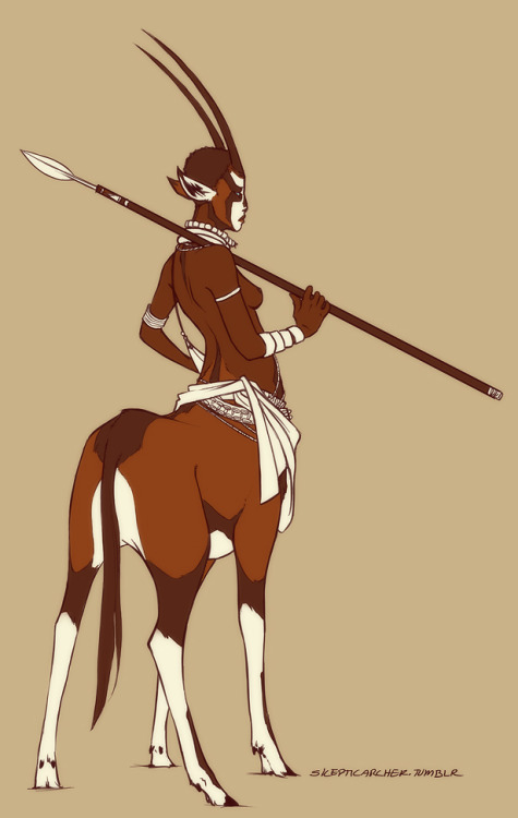 loweryi: skepticarcher: Monster Ladies Day 2 - Centaur! oh wow PERF