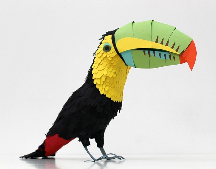 unknowneditors:  Incredible Paper Birds by Diana Beltran Herrera. A brilliant display