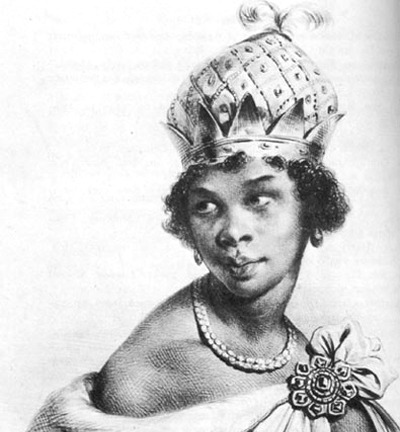 womenwhokickass:  Queen Nzinga of Ndongo (Angola) Why she kicks ass: Nzingha a Mbande (also known as Ana de Sousa Nzingha Mbande) was a 17th century queen (muchino a muhatu) of the Ndongo and Matamba Kingdoms of the Mbundu people in southwestern