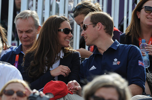 No fear of empty seats when the Duke and Duchess are around. Here they are at the eventing cross cou