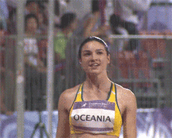 First-Player:  Bathtub-Tigers:  Michelle Jenneke Prancing Around In The Rain. You’re