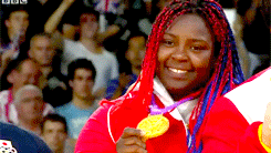 vixeninyourkitchen:  queennubian:  gaypocalypse:  22-year-old Idalys Ortiz of Cuba, 2012 Olympic women’s heavyweight judo champion. Ortiz is the first woman not from China or Japan to claim the title.  BLACK GIRLS WINNIN!!!!!!  Cubaaaa stand up! 