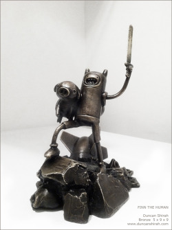 adventuretime:  Whoa, Duncan Shirah is our new hero. adventuretimefan:  ‘I make metal art and decided to give Adventure Time some much deserved love. Here’s a bronze Finn statue!’ Super Cool! Thanks Duncan for the submission.    wow! This is cool