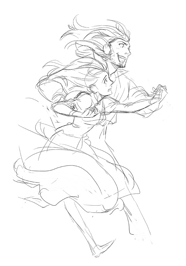 estellea: triciaastra:   chirart: Warm-ups. Howl’s Moving Castle by Diana Wynne
