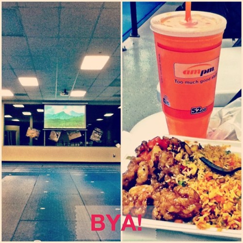 Last day of #BYA #HellWeek ! Rewarding myself with some panda and melon/Sunkist drank Let’s go team! (Taken with Instagram)