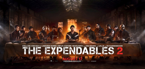 Guns Drawn at The Last Supper on a New Poster for ‘Expendables 2’ | FirstShowing.net