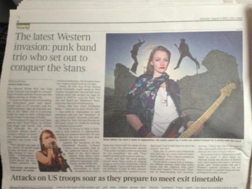 I speak to The Times about my band, White City