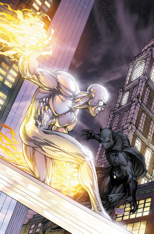 cosmicgonzo:  blackagarboltagon:  Fantastic Four #546 - Michael Turner    I’ve always found the silver aesthetically pleasing.