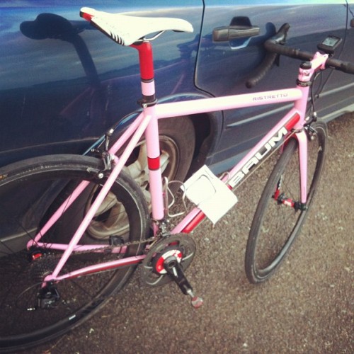 Pink Panther & Enve 3.4c - did good today kids, did good #1stplace #Baum #Enve #cycling (Taken with Instagram)