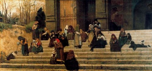 the-paintrist: catonhottinroof: Federico Zandomeneghi,   Impressionni di Roma,  1872 