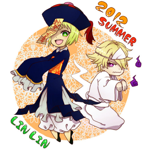 lirillith:  pokabu:  【TB】ボクたち怖いでしょ！【リンリン】  Yeah, ghosts are a summer thing in Japan, but they’re a Halloween thing for me. :)