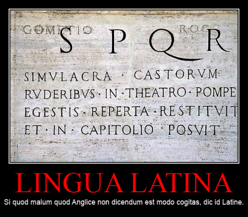interretialia: interretialia: LINGUA LATINASi quod malum quod Anglice non dicendum est modo cogitas,
