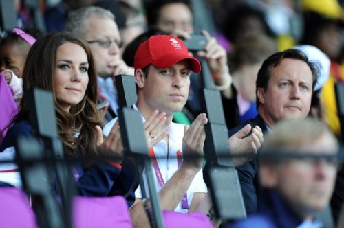 royalwatcher:Day 8 of the Olympics—The Duke and Duchess of Cambridge were at Olympic Stadium to su