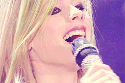 avrillavigine:  “My dream was always to hop up on stage in front of my fans every