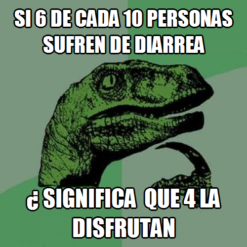 Filosoraptor en estado puro.