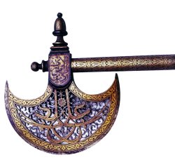 sclez: timur-i-lang:   Ottoman battle-ax, 16th century, Istanbul, Museum of Turkish and Islamic Art.   They even killed in style. 