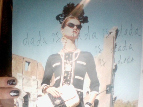 mildlyirritating:ALSO EVERY MODEL PICTURE IN MY ROOM IS NOW DRAWN ON THANKS TOM FASHION IS EVIL IS E