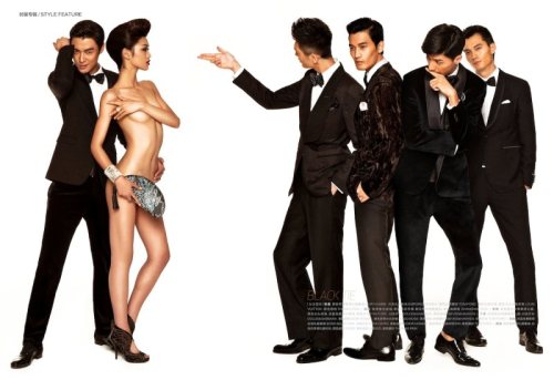 eliothong: esquire china decides to spice up one of their style spreads with a racy set of pages fe