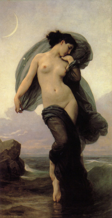 silenceformysoul:William Bouguereau (1825-1905) - Le crepuscule Twilight