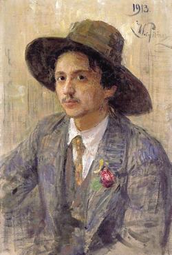 Blastedheath:  Ilya Repin (Russian, 1844-1930), Portrait Of Isaak Israilevich Brodsky,