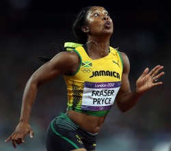 olympics:  Shelly-Ann Fraser-Pryce of Jamaica