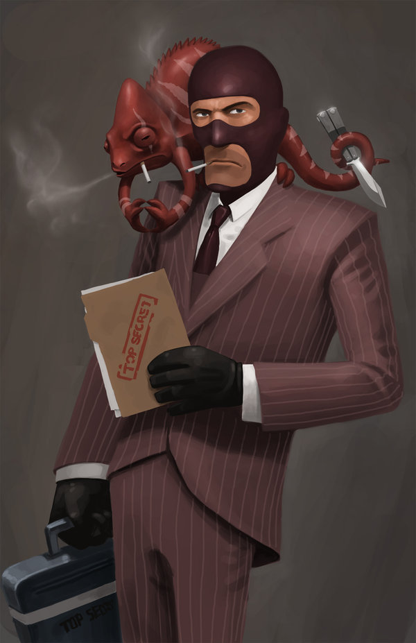 fuckyeahtf2:  Meet the Pets 1: The Spy by Jedi-Art-Trick