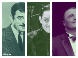 addamswq:  My three favourite gomez: (from left) john astin from the 1964 tv series, raul julia from the movies, nathan lane from the musical